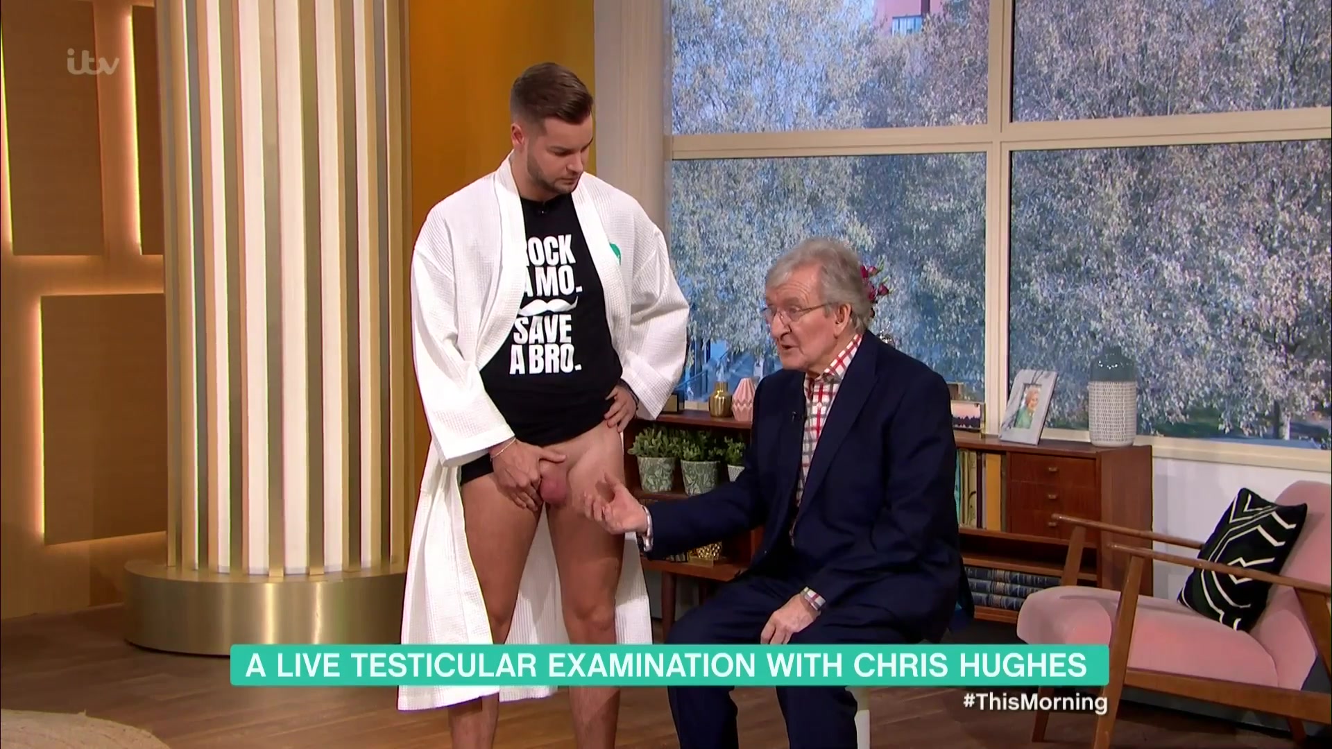 Chris Hughes naked - Testicle Examination.